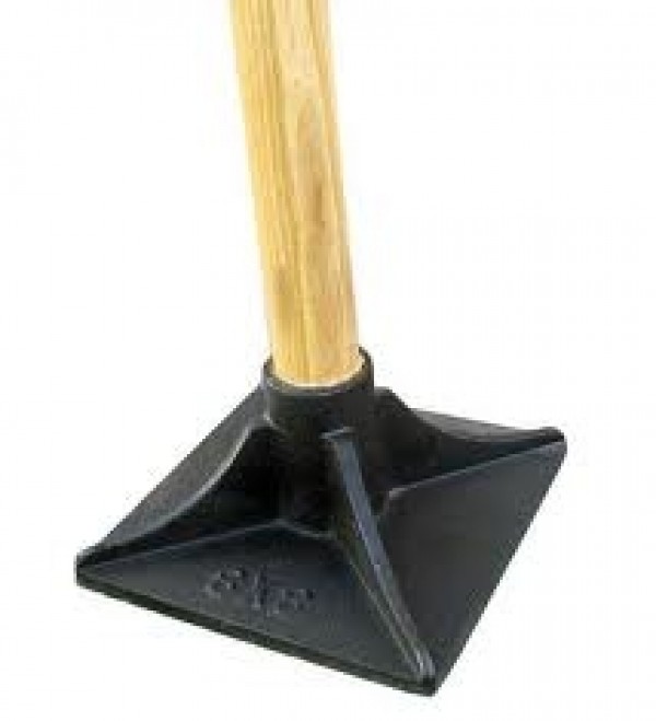 Hand plate store tamper